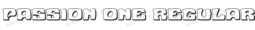 Passion One Regular字体转换